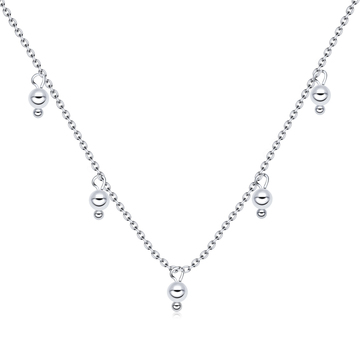 Pretty 5 Pearls of Ocean Silver Necklace SPE-3290